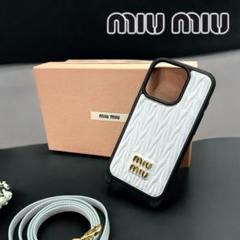 ✨正規品&極美品‼️✨ ミュウミュウ iPhone 14Pro スマホケース