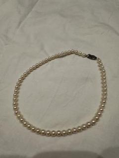本真珠　約6.2-6.4mm 40cm ネックレス SILVER あこや パール