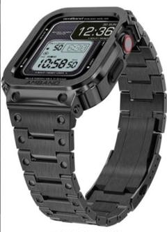 Amband AppleWatch オールステンレス ケース ブラック 45mm
