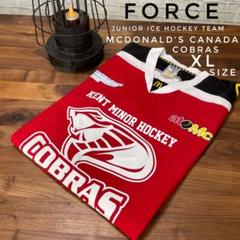 FORCE製McDonald マクドナルド カナダアイスホッケーシャツ　XL