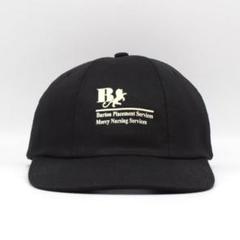 Burton Placement 企業 プリント キャップ 黒 変形 6パネル