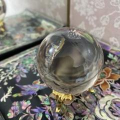 ✨✨レインボースモーキークォーツ丸玉✨✨台座付き