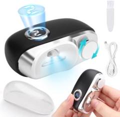 2in1 電動爪削り 自動 LEDライト 安全 低騒音 軽量 爪ケア