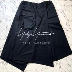 ✨極美品✨Yohji Yamamoto ウール スカート ラップパンツ 黒 Mのサムネイル