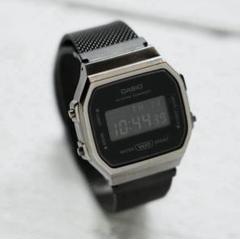 た*か様 【海外モデル】CASIO ブラックメッシュメタルバンド