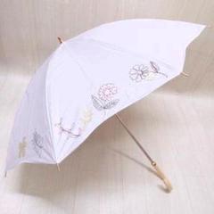 横浜元町 Kitamura キタムラ 遮光 晴雨兼用 長傘 日傘 フラワーピンク