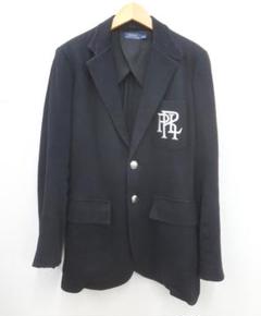 【美品】ポロラルフローレン テーラードジャケット ロゴ刺繍 Lサイズ 2025年最新】POLO RALPH LAUREN レディース テーラード