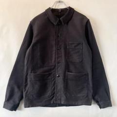 モンサンミッシェル　ブラックモールスキン 50‘s黒 48 デッドストック 50's LE MONT ST MICHEL BLACK MOLESKIN JACKET DEADSTOCK