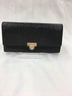 良品■ジバンシー 上質 オーストリッチ レザー 長財布 男女兼用