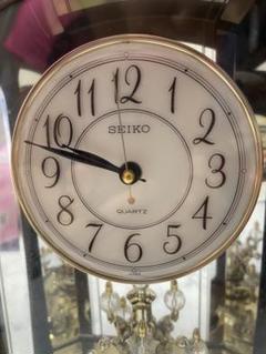 置き時計 日本製 カラクリ時計 SEIKO クオーツ インテリア