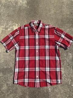 Carhartt 90s 半袖チェックシャツ 赤