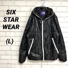 SIX STAR WEAR ダウンジャケット　黒　ブラック　L 防寒着　冬物