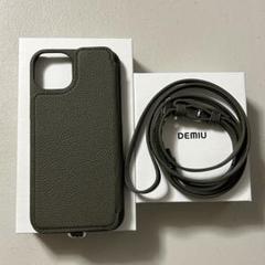Amazon.co.jp: DEMIU デミュウ POCHE FLAT iPhone14 カーキ