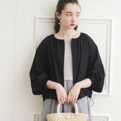 Couture Broochバックフリルシアーブルゾン ブラックSサイズのサムネイル