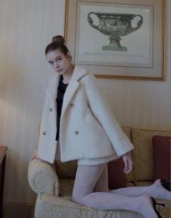 美品】Luan 2WAY SHAGGY COLLAR COAT Sサイズ