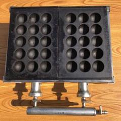 業務用たこ焼き器16穴2枚計32穴プロパンガス