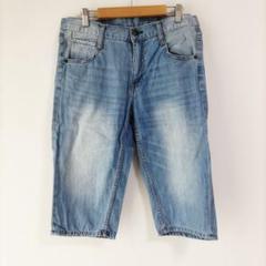 〈NAVY JEANS〉ハーフパンツ 水色系 ジーンズ メンズ М