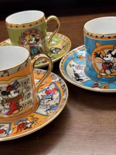 貴重 稀 レトロミッキーマウス デミダスコーヒーカップと