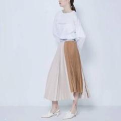 MAISON MAVERICK PRESENTS ウエストロゴプリーツスカート