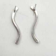 JILL PLATNER ジルプラットナー 両耳ピアスシルバー925フープ