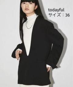 完売品　TODAYFUL ノーカラージャケット ブラック 2025年最新】TODAYFUL ノーカラージャケットの人気アイテム