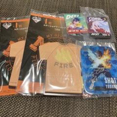 僕のヒーローアカデミア メモ帳とショートのアクリルスタンドとステッカー　5セット