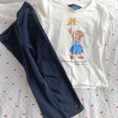 Ralph Lauren ポロベア TシャツとTOMMYネイビーレギンスセット