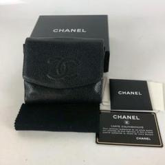 CHANEL シャネル ココマーク 財布 ブラック レディース ブランド 中古・古着通販】CHANEL (シャネル) CHANEL ココマーク 2つ折り
