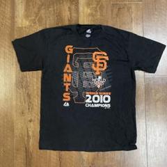 00s majestic黒半袖Tシャツベースボールメンズストリートプリント　M