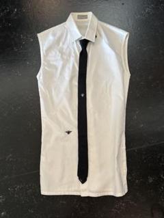 dior homme ポロシャツ　エディスリマン　SS07 2007SS DIOR HOMME by Hedi Slimane border polo shirt | NOIR