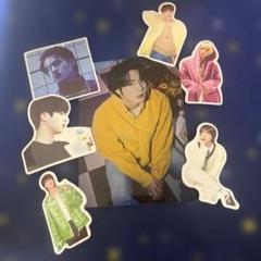 BTS ロングステッカー・ステッカー・フォトカード ♡Jin BTSJINフィルムブックマーク・ロングステッカー・両面ホログラム