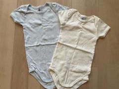プチバトー半袖ボディ２枚組（18m／81㎝）