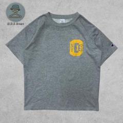 champion 半袖Tシャツ ショート丈 ワンポイントロゴ プリント Lサイズ