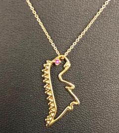 【極美品】ALIITA アリータ マティーニ エメラルド付きゴールドネックレス ALIITA公式通販】アリータ 9KYG チェーンネックレス イニシャルC
