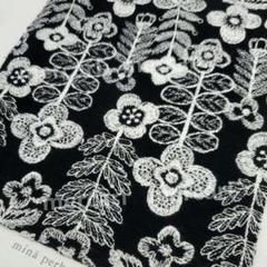 ⚠️chii 総刺繍柄希少ハギレ/ミナペルホネン ミナペルホネン⚮̈swing garden 刺繍生地 はぎれ⚮̈希少*116
