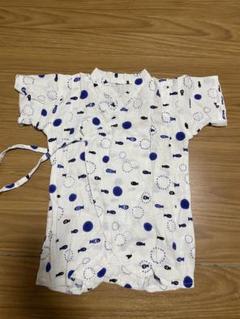 魚と水玉模様 甚平 80サイズ