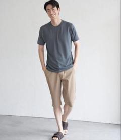 【ikka】サマーニット　グレー　Tシャツ Mサイズ　試着、洗濯のみの美品