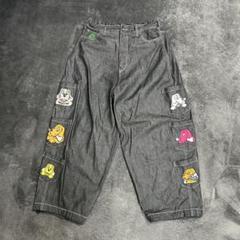 GALFY×ミーツアンサー Wネーム メニーポケット デニムパンツ