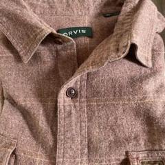ORVIS オービス ネルシャツ　エルボーパッチ  好配色　茶系　XLのサムネイル