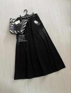 スコットクラブ購入 ロゴ デニムロングスカート♡ スコットクラブ SCOTCLUB ロゴデニムロングスカート （ブラック