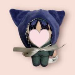 ほわぬい　ねこみみ　ずきん　ネイビー　ぬい服　※訳あり