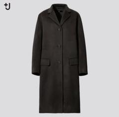 ユニクロ J カシミヤブレンドチェスターコート ダークグレー S