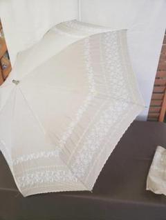 ラスト1点! 日傘 折り畳み 未使用タグ付き 刺繡柄 2033232-0528