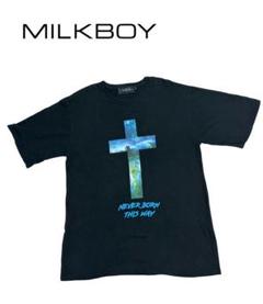 milkboy ミルクボーイ 十字架 NEVER BORN Tシャツ 2XL