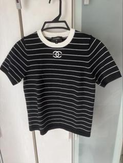 CHANEL ストライプ 半袖シャツ 38 - メルカリ