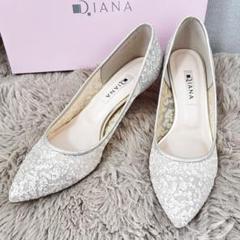 美品✨Diana ラメ グリッター　ポインテッドトゥパンプス