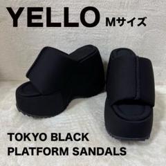 YELLO TOKYOBLACK CHUNKYHEEL SANDALS Sサイズ YELLO / TOKYO BLACK PLATFORM SANDALS