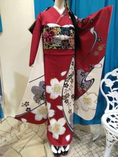 楽天市場】振袖 中古 フルセット 長襦袢 袋帯 帯締め 帯揚 重ね