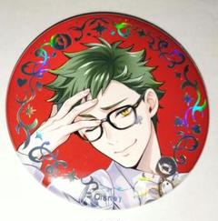 ツイステ トレイ オーロラ箔缶バッジ プラチナ プレミアム