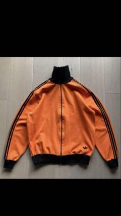 超美品 adidasトラックジャケット オレンジ 西ドイツ デサント 小松菜奈着 超美品 adidasトラックジャケット オレンジ 西ドイツ デサント